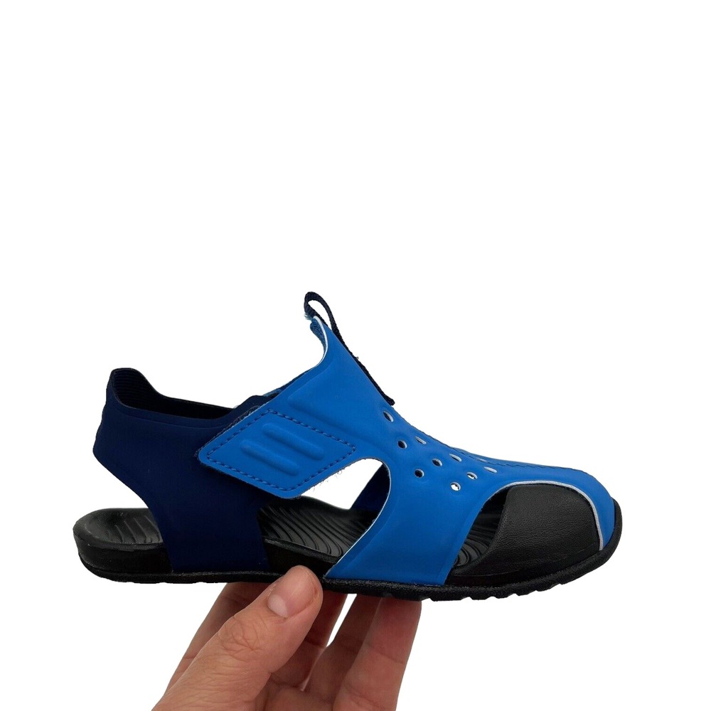 Nike Toddler Boys Closed Toe‎ Sandals Size 9 Blue Black Lightweight Quick Drying - Picture 6 of 16